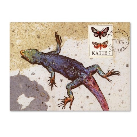 Nick Bantock 'Rainbow Lizard' Canvas Art,24x32